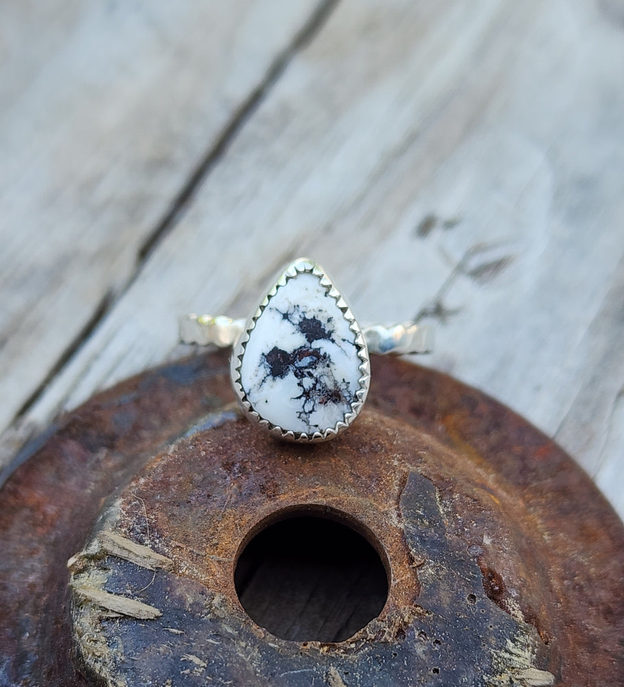 
            
                Load image into Gallery viewer, White Buffalo Ring Size 8.5
            
        