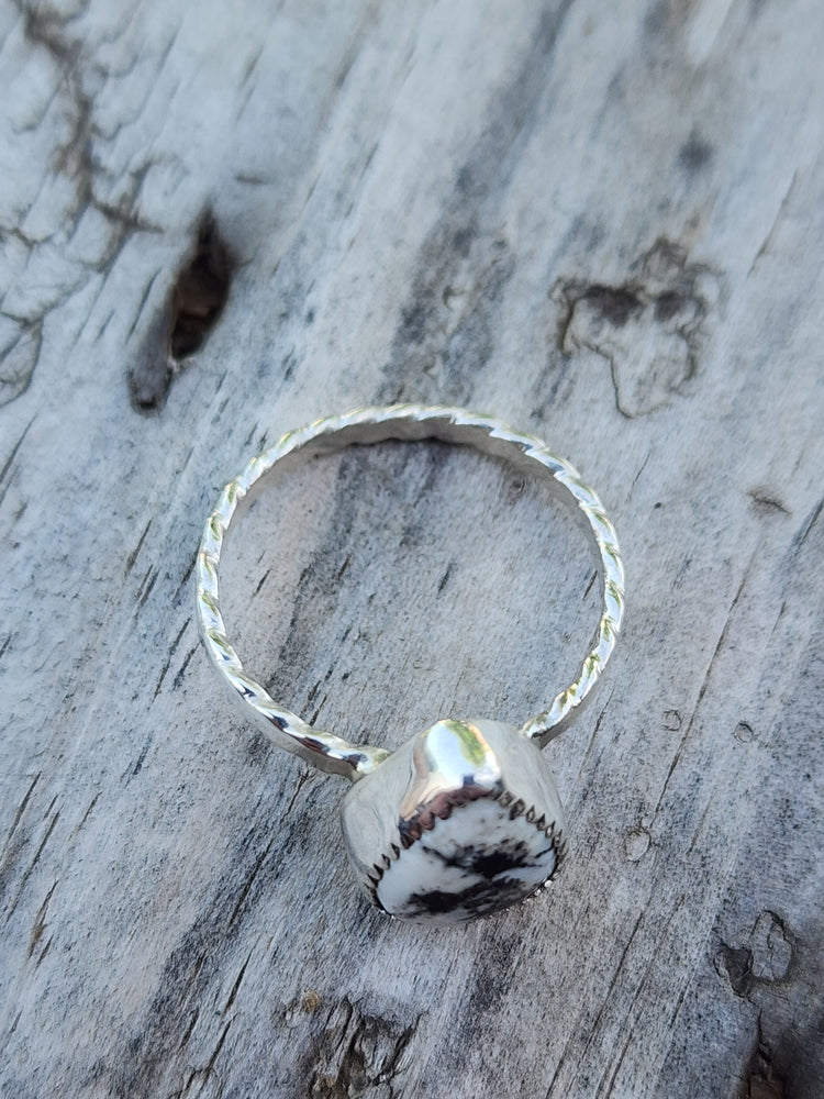 White Buffalo Ring Size 8.5