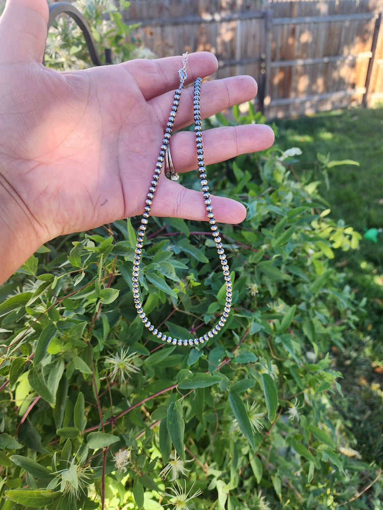 4mm Navajo Pearl Necklaces #838