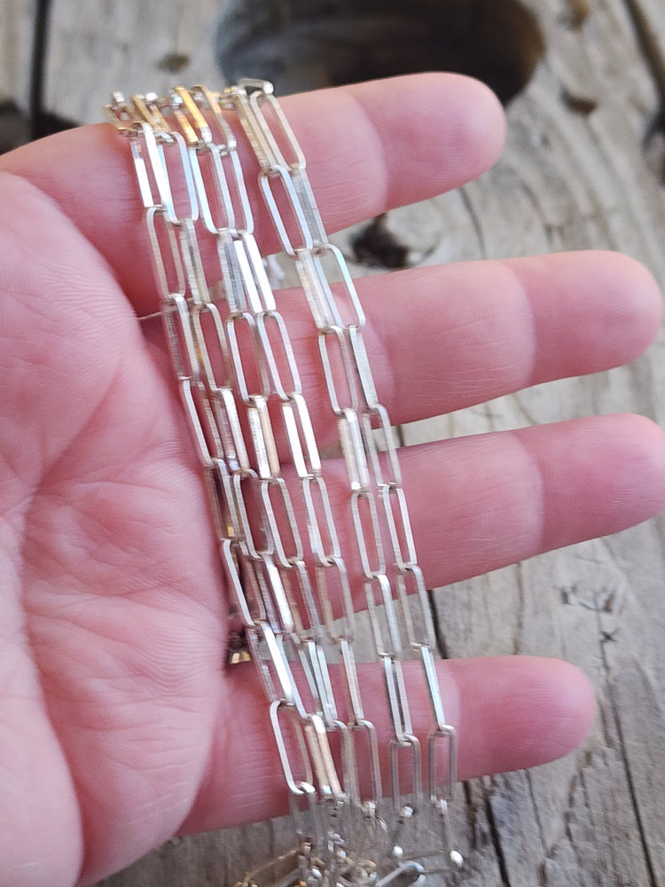 Sterling Silver Paperclip Chain #848