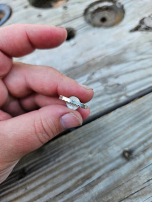 Spiny Oyster Dainty Ring Size 5.5