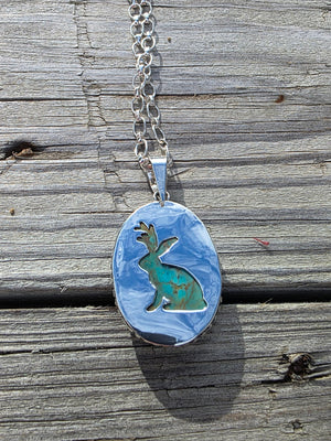 Jackalope Reversable Necklace