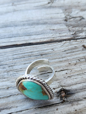 
            
                Load image into Gallery viewer, Royston Turquoise Adjustable Ring #726
            
        