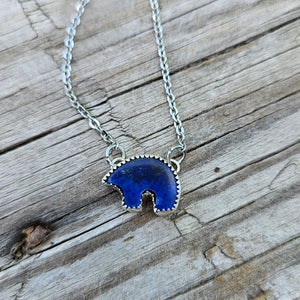 Dainty Lapis Yuni Bear Choker