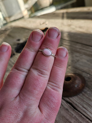 
            
                Load image into Gallery viewer, Dainty Pink Conch Ring Size 7.5
            
        